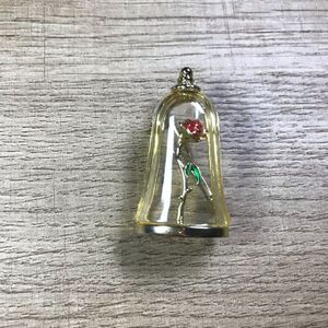 Beauty and The Beast Dome Rose Flower Brooch Enamel Pin